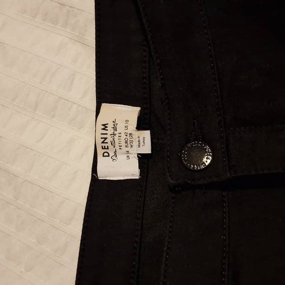 MISS SELFRIDGE PETITE HIGH WAISTED JEGGING JEANS BLACK UK 14 - Picture 2 of 2